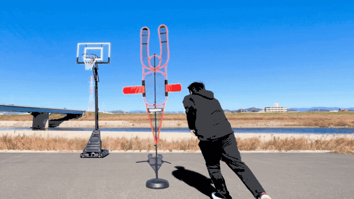 シュート練習 バスケットボール