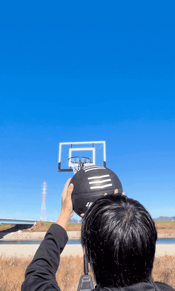 シュート練習 バスケットボール