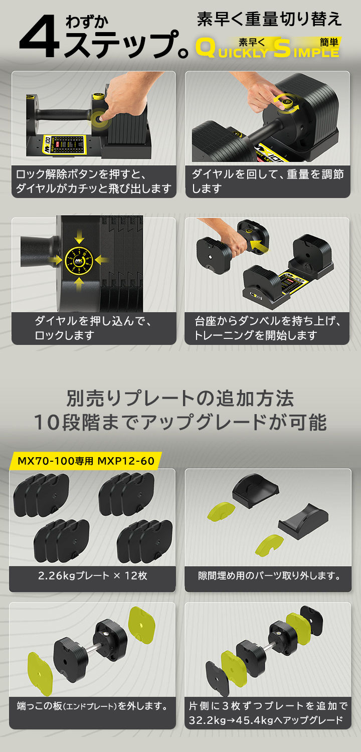 MXセレクト ダンベル