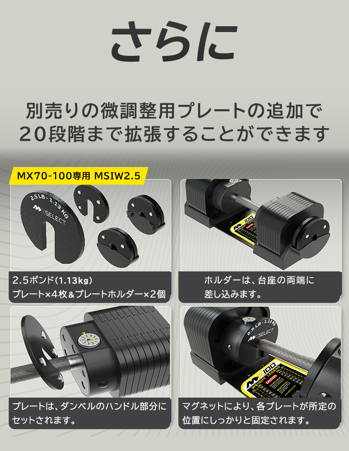 MXセレクト ダンベル