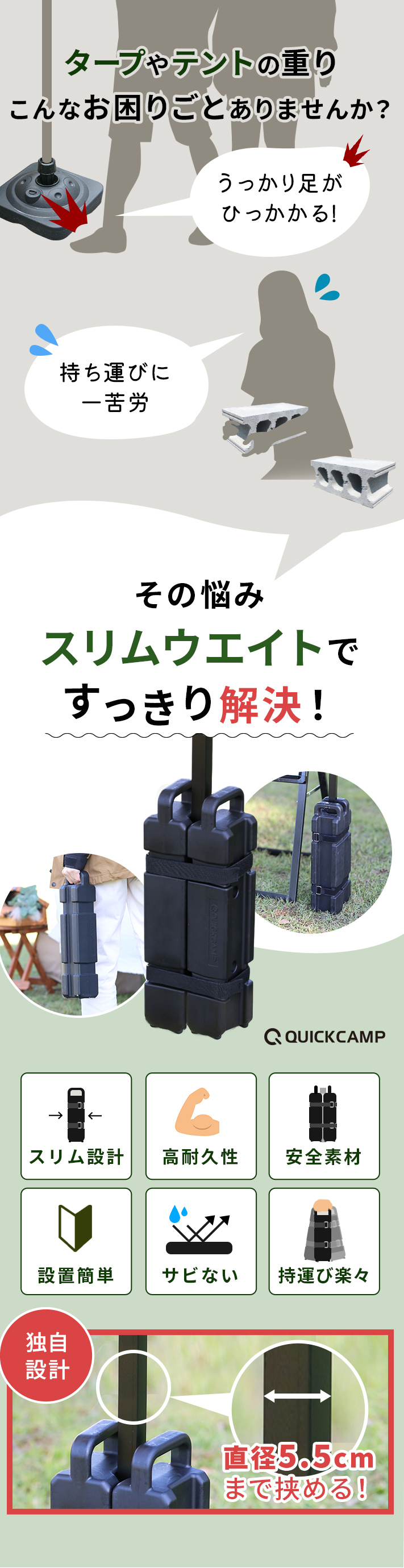 スリムウエイトですっきり解決
