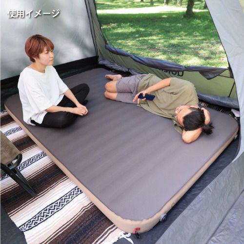極上インフレータブルベッド 10cm 極厚 ダブルサイズ 2人用