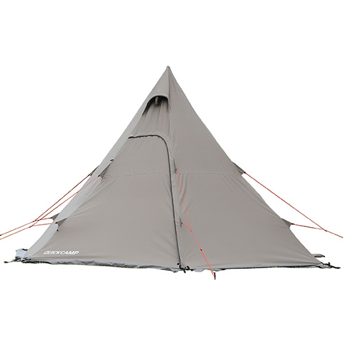 ポリコットン ワンポールテント 3点セット グレー QC-TCT440 GY 