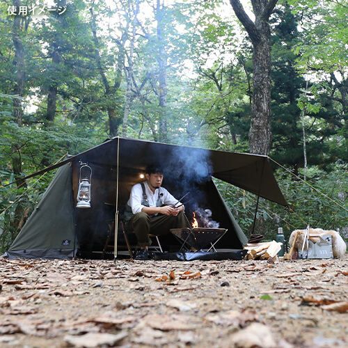 ソロテント 1人用 ポリコットン ツインポールソロテント QC