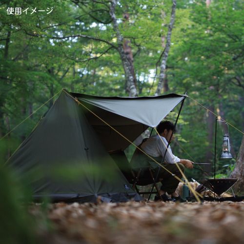ソロテント 1人用 ポリコットン ツインポールソロテント QC