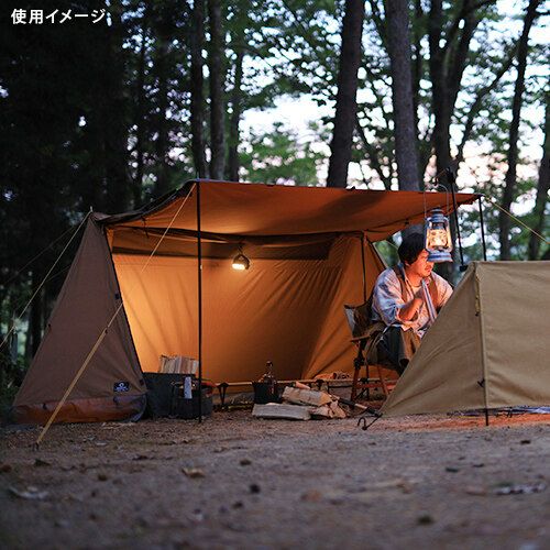 QUICKCAMP ソロテント 1人用 ポリコットン ツインポール