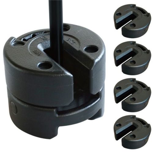 タープテント用 マルチウエイト 6kg 計4個セット ブラック/ブラウン 各種 QC-MW6