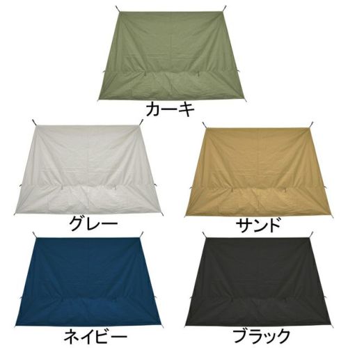 クイックキャンプ QUICKCAMP ワンタッチタープ 2.5m 専用追加フラップ 1枚 QC-TP250wall