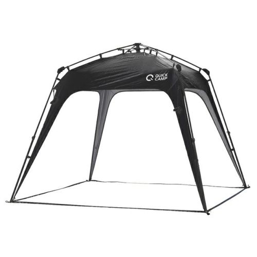ワンタッチタープ 2.5m フラップ付き ブラック QC-TP250 BK