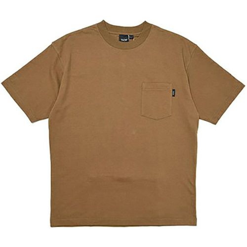 ポケット Tシャツ メンズ レディース 半袖Tシャツ ブラウン TAION-TSPK01-1