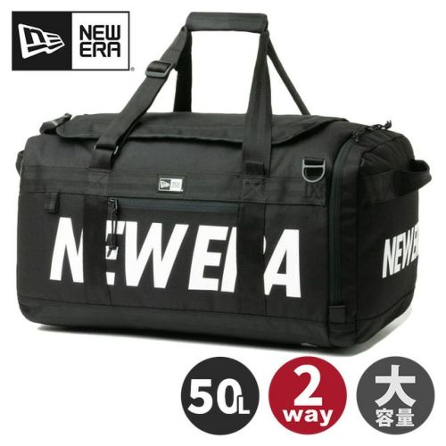 クラブ ダッフルバッグ 50L 2ウェイ プリントロゴ メンズ