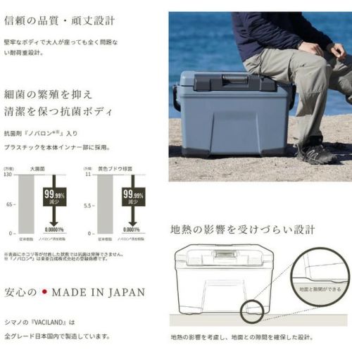 ヴァシランド PRO 40L VACILAND PRO クーラーボックス アンヴィル