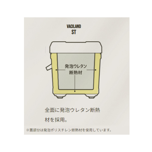 ヴァシランド ST 32L VACILAND ST クーラーボックス カーキ NX-332W の