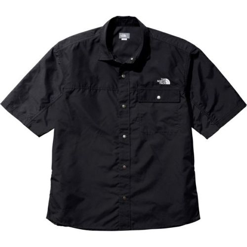 ショートスリーブヌプシシャツ S/S Nuptse Shirt メンズ 半袖シャツ ブラック NR22331 K