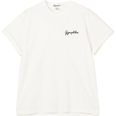刺繍ロゴTシャツ メンズ 半袖Tシャツ ホワイト #J-1155 CH