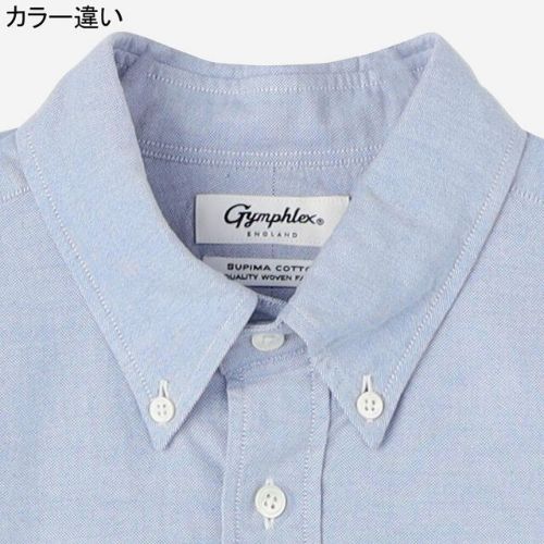 コットン 長袖ボタンダウンシャツ メンズ 長袖シャツ ホワイト #GY