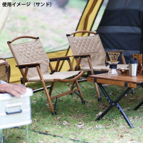 一人掛け ウッドローチェア ｜商品｜QUICKCAMP(クイックキャンプ