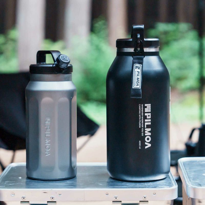 大容量真空タンブラー4L E4000 & スタンド＆バルブキット ブラック