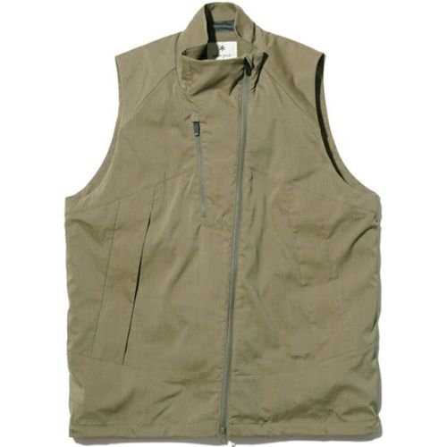 オリーブグリーン ジッパー付きベスト vest | Joppy