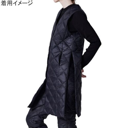 シティ シングル ロングダウンジレ V NECK BUTTON LONG DOWN