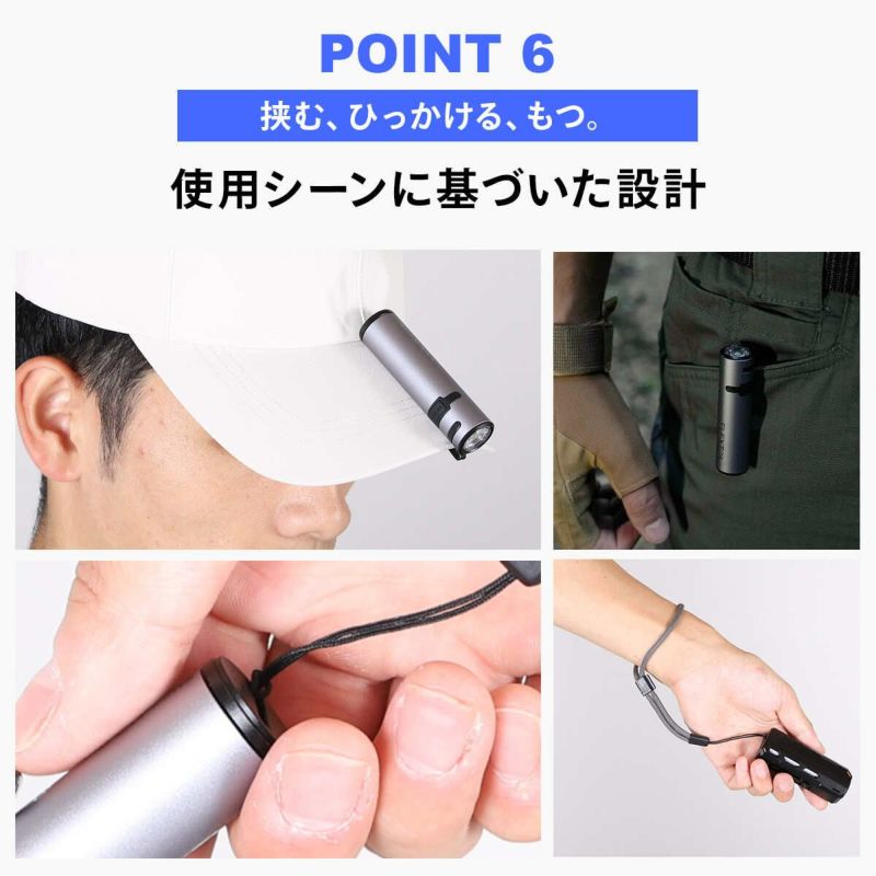 ゼロフラッシュライト zero flashlight ハンディライト ブラック の