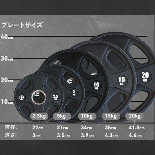 オールラバー仕様 オリンピック プレート10KG【2枚】 IROTEC IROTEC（アイロテック）オールラバー仕様 オリンピック