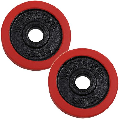 ラバーダンベル プレート 1.25kg 2枚セット レッド LE-DBP1.25 RD の