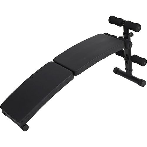 カーブベンチ トレーニングベンチ 折りたたみ 腹筋 背筋 ブラック LE