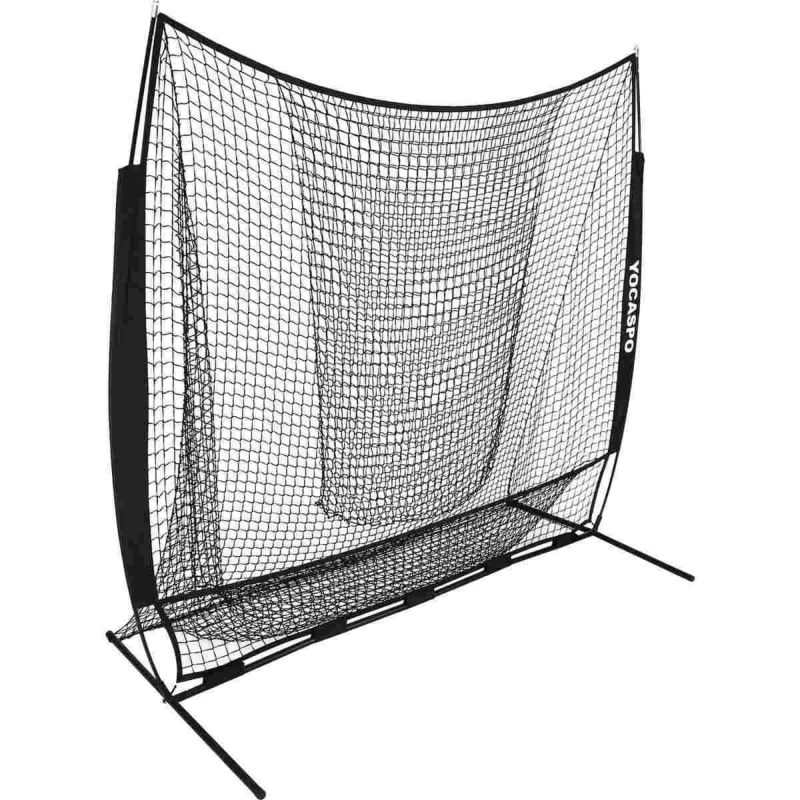 大型バッティングネット グリーン スタンド式 野球ネット 庭 自宅 3m×7m バッティングネット 野球 硬式 大型 軟式