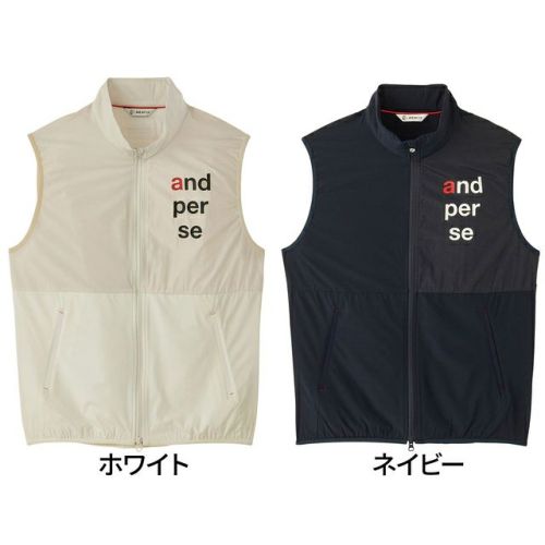 バックウォームフルジップベスト メンズ AMF1003G1 | クイック