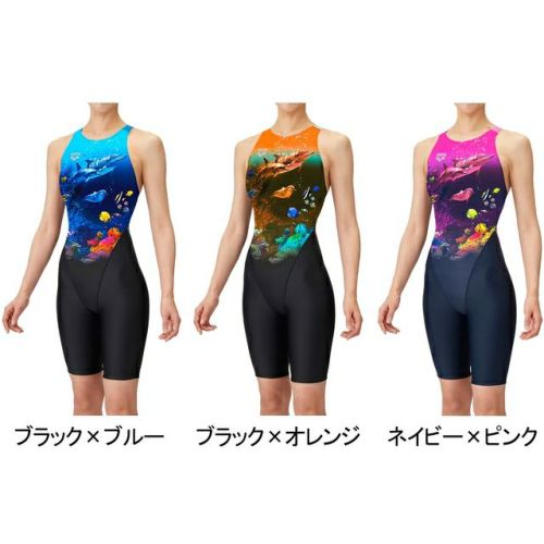 レーシング ワンピーススパッツ オープンバック ハーフレッグ