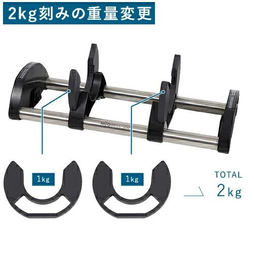 可変式ダンベル 32kg×2個 2kg刻み アジャスタブルダンベル