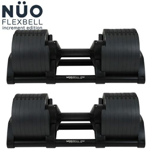 【良品】NUO NUOBELL アジャスタブルダンベル 32キロ　1/2個② Amazon | フレックスベル 可変式 ダンベル 32kg シルバー 2kg