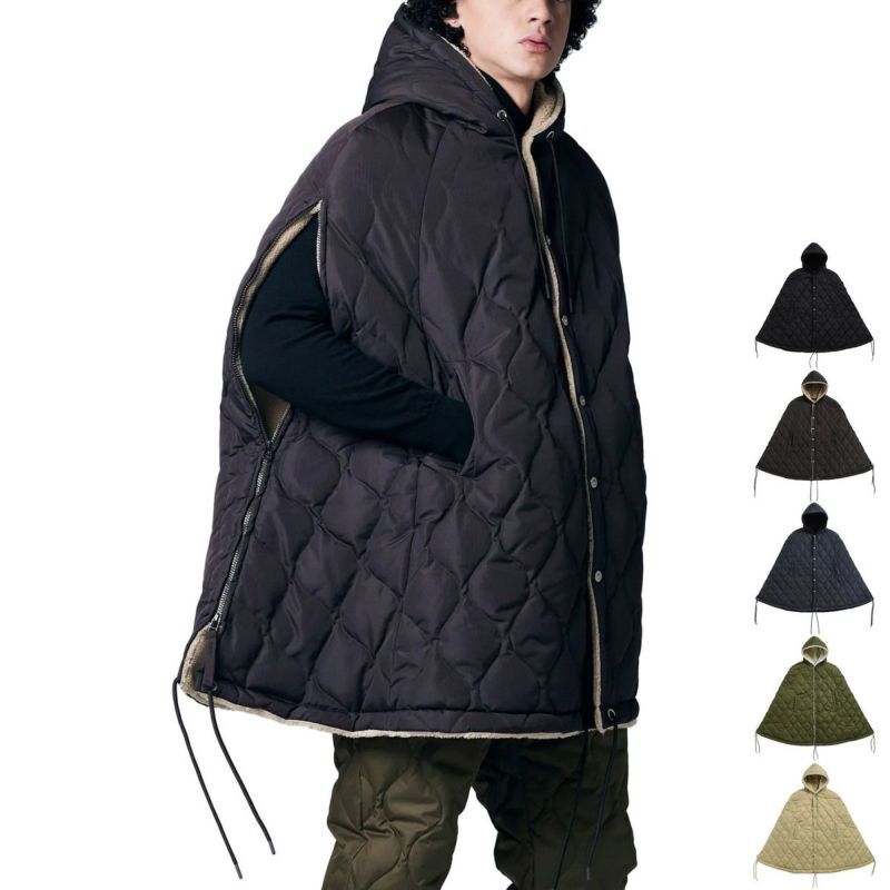 ミリタリー ダウンケープ メンズ レディース ウェア TAION-CPML-1 の