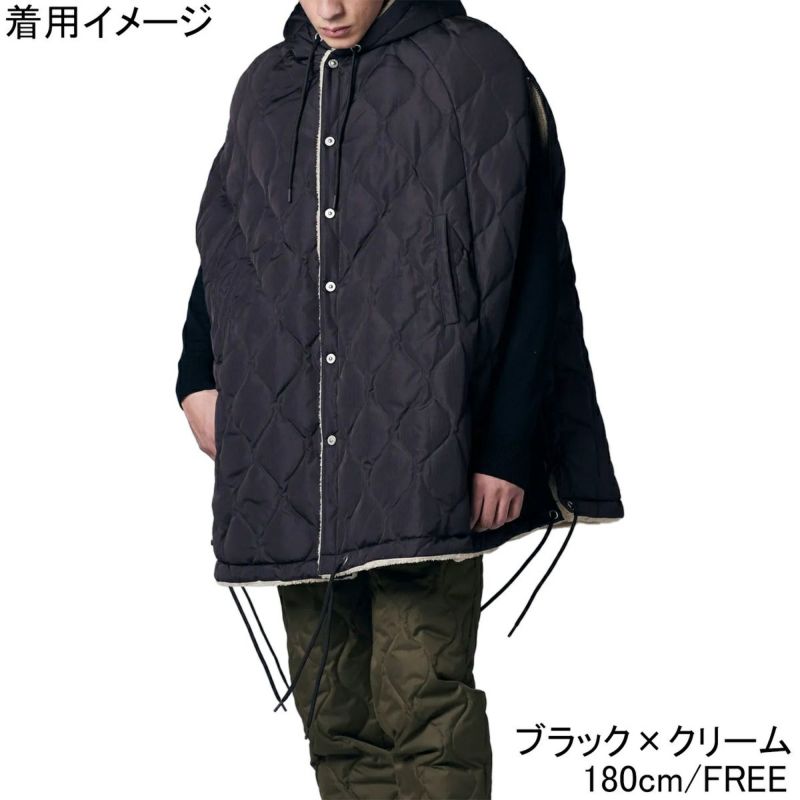 ミリタリー ダウンケープ メンズ レディース ウェア TAION-CPML-1 の