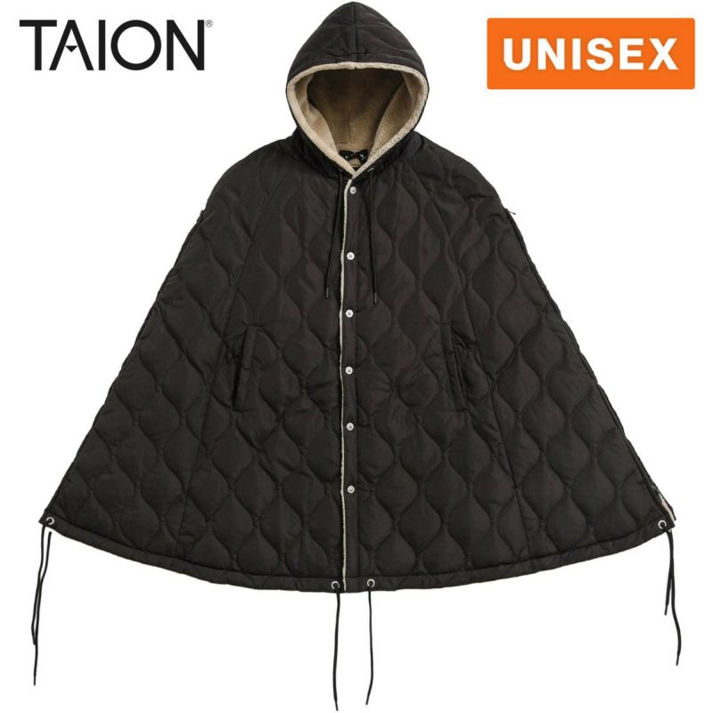 ミリタリー ダウンケープ メンズ レディース ウェア TAION-CPML-1