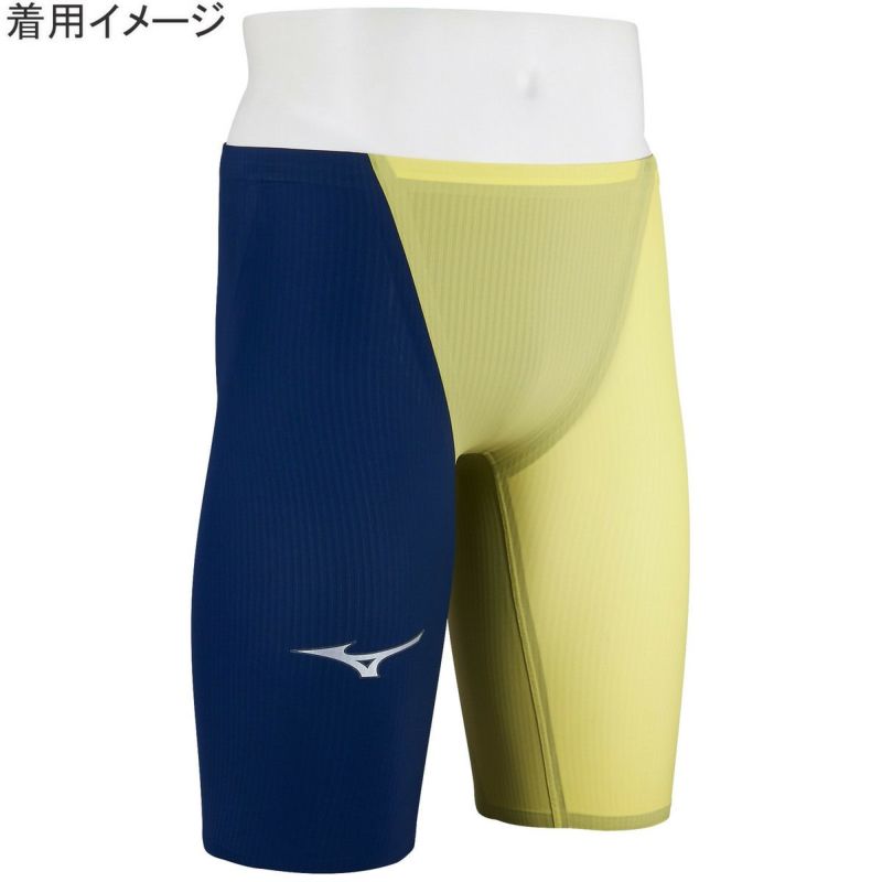 専用　ヒュニンカイ GXSONIC RハーフスパッツMT メンズ 競泳水着 ネイビー×イエロー