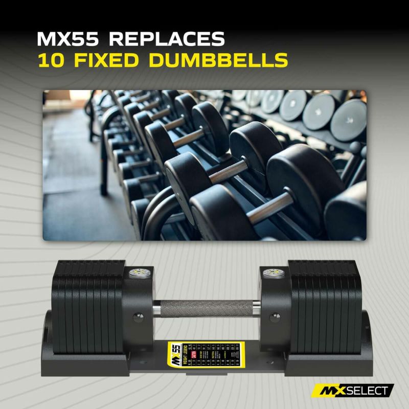 MX EVO ダンベルセット 可変式ダンベル スチールハンドル 2点セット
