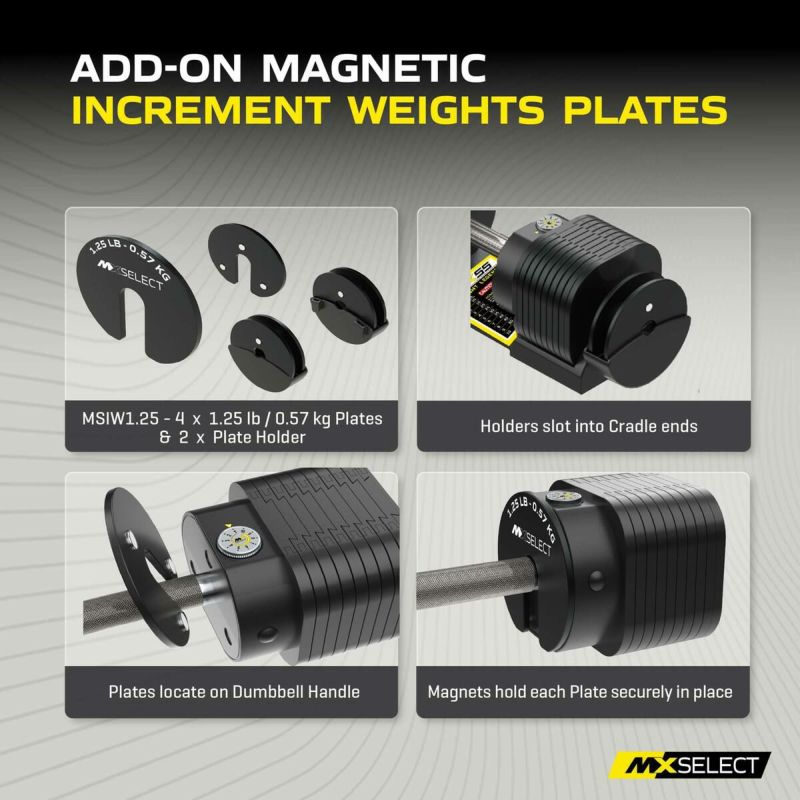 MX EVO ダンベルセット 可変式ダンベル スチールハンドル 2点セット