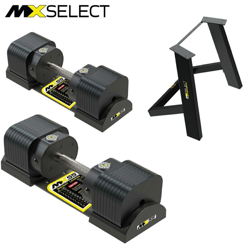 MX EVO ダンベルセット 可変式ダンベル スチールハンドル 2点セット