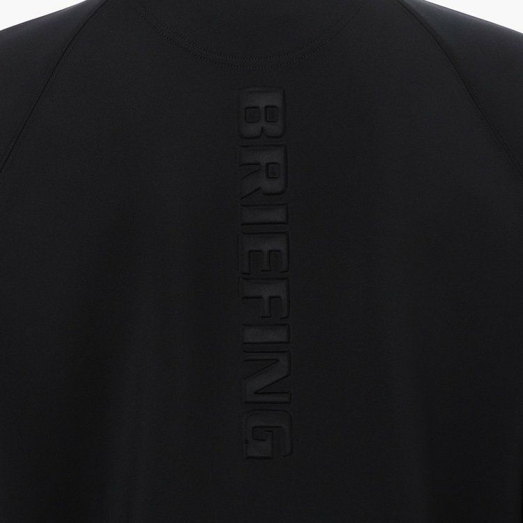 BRIEFING ハーフジップ 長袖 ブラック　S 3Dロゴハーフジップトップ MS 3D LOGO HALFZIP TOP メンズ ゴルフ