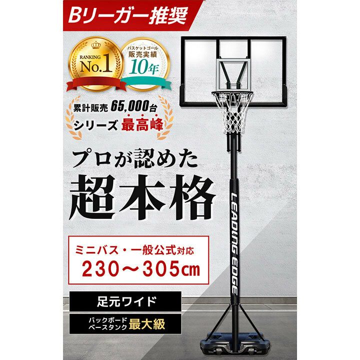 バスケットゴールDX LE-BS305DX ＆ シュートトレーニングボール LES