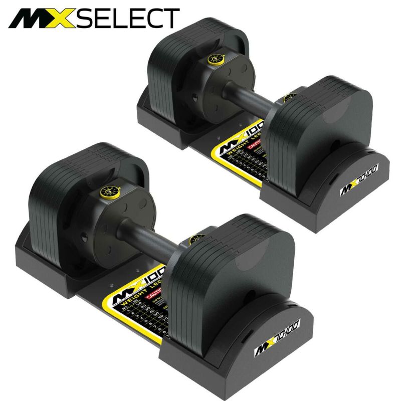 MX EVO 可変式ダンベル ラバーハンドル 2点セット 【5.9～32.2kg 7段階
