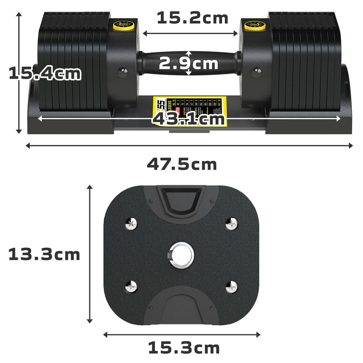 MX EVO ダンベルセット 可変式ダンベル ラバーハンドル 2点セット
