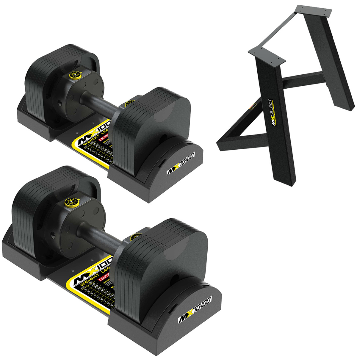 MX EVO ダンベルセット 可変式ダンベル ラバーハンドル 2点セット