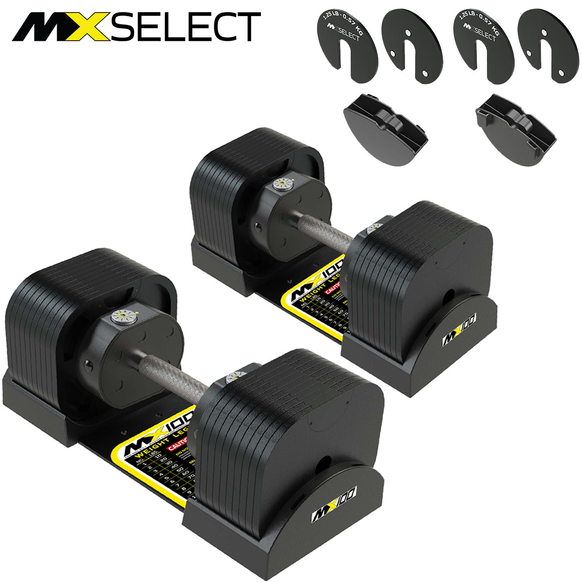 MX EVO ダンベルセット 可変式ダンベル スチールハンドル 2点セット