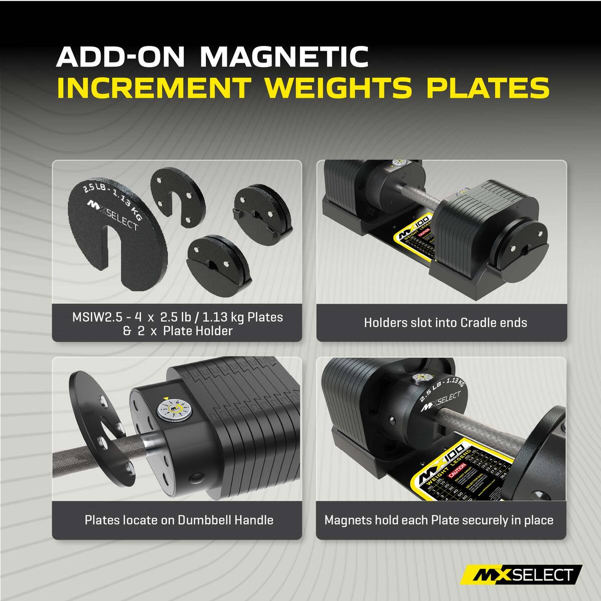 MX EVO ダンベルセット 可変式ダンベル スチールハンドル 2点セット